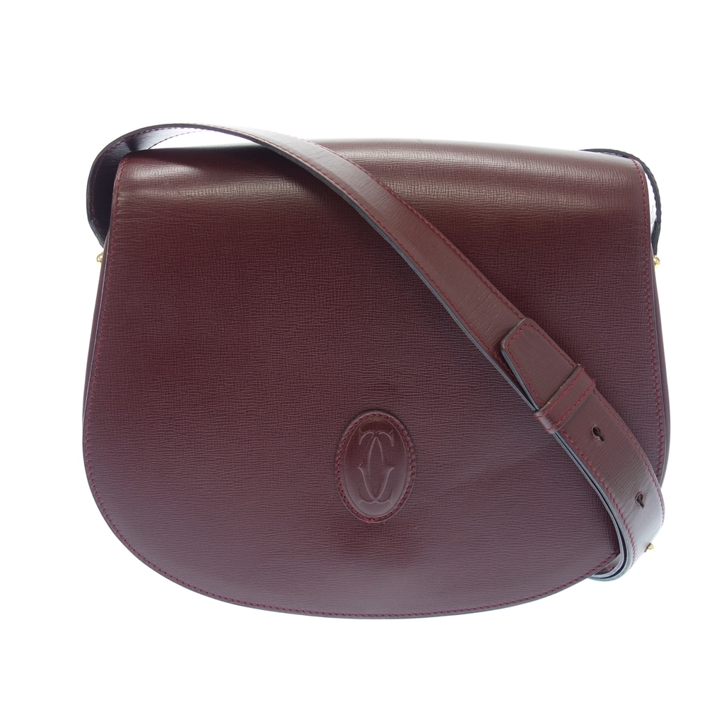 極美品◇CARTIER カルティエ マストライン レザーショルダーバッグ