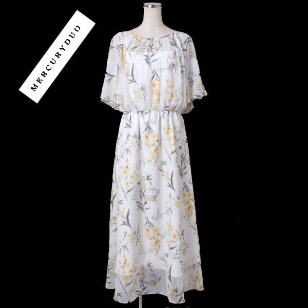 激安特価 Mercuryduo リゾートフラワーフレアマキシワンピース 花柄 ぽっきりsale対象 Villa Saintantoine Com