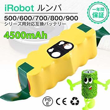 Roo-500 14.4V 4500mAh-1個 ルンバ バッテリー バッテリー ルンバ ルンバ 14.4vバッテリー ルンバ_1