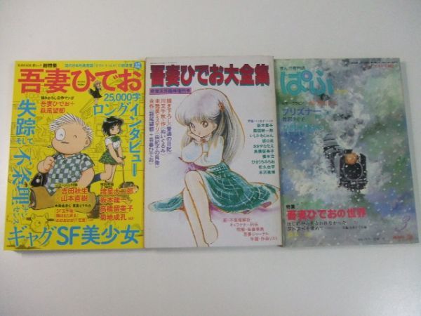 吾妻ひでお イラスト集 3冊セット 絶版 吾妻ひでお 3冊セット 吾妻ひでお大全集/吾妻ひでおの世界/文藝別冊/