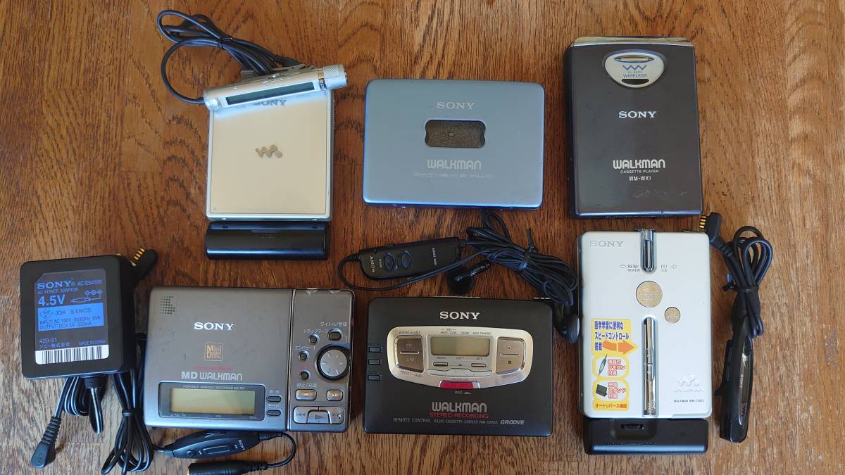 【大得価，安い】 SONY/WALKMAN/カセット/MD/5台セット/通電ジャンク(再生専用)｜売買されたオークション情報、yahooの商品情報をアーカイブ公開 - オークファン 再生専用