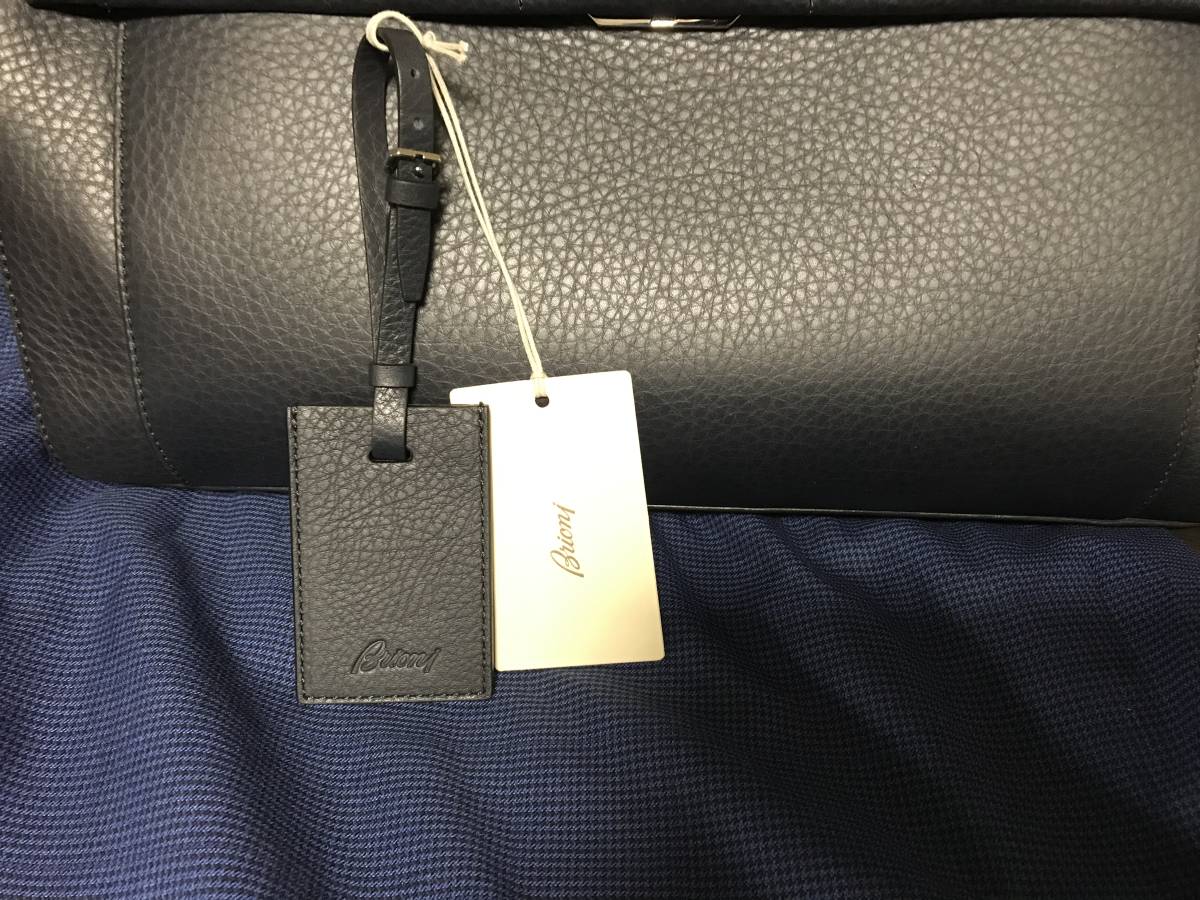 新品！Brioniブリオーニ 紺色レザーブリーフケース | Brioni イタリア