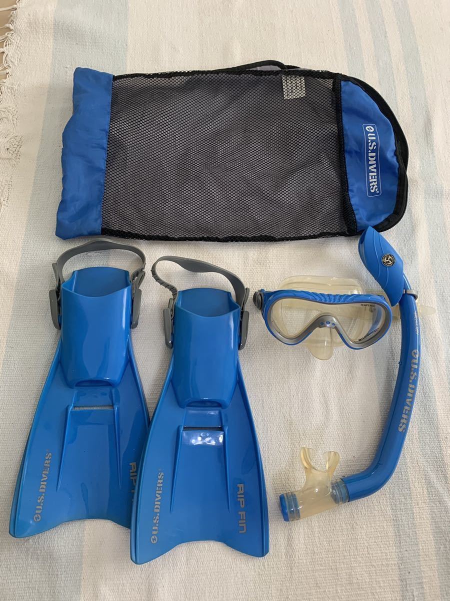 シュノーケルセット 子供用　US DIVERS 川遊び　シュノーケル_1