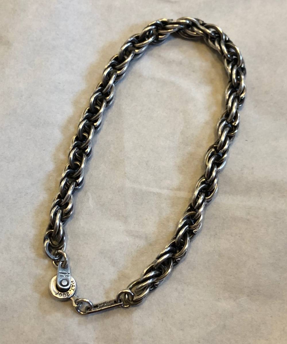Lounge Lizard チェーンブレスレット　シルバーカラー 名作 ☆ LOUNGE LIZARD シルバー ブレスレット ラウンジリザード