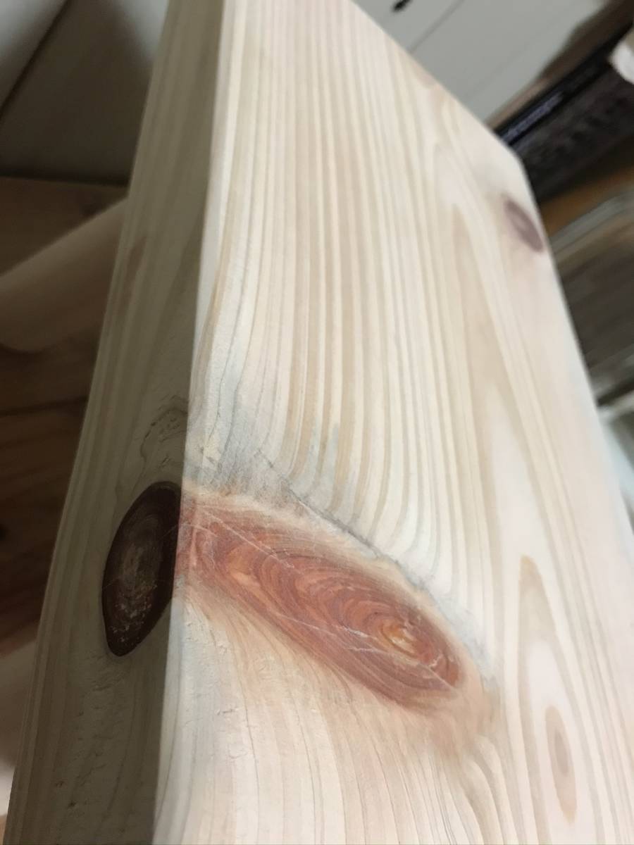 小さな森の倉庫 大工さん手づくり♪天然木 檜（ひのき） 一枚板 無垢　ミニ ベンチ 花台 スツール イス ミニテーブル _10