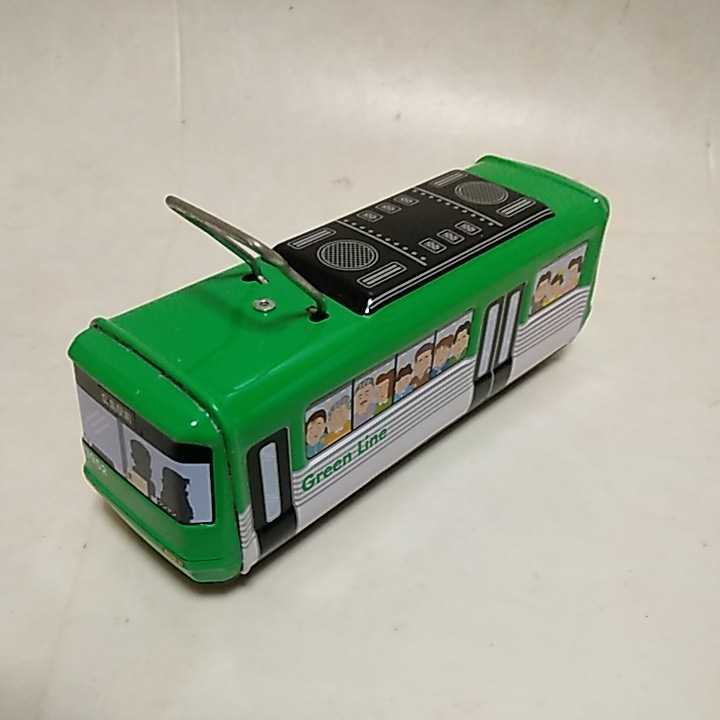 ブリキ フリクション玩具 チンチン電車 路面電車 広島電鉄3950形 3952
