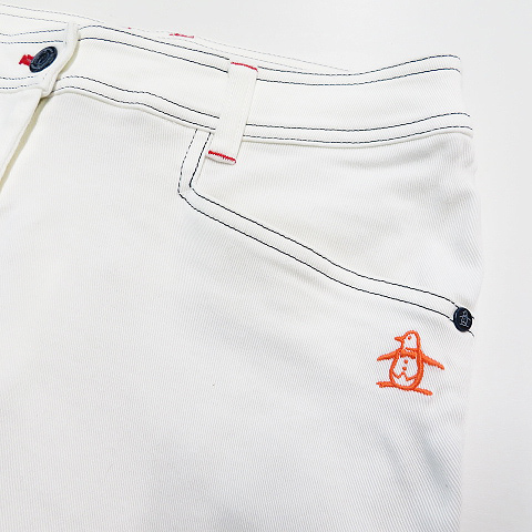 マンシングウェア MUNSINGWEAR ストレッチ ストレッチパンツの通販 ワンポイント刺繍 フル Munsingwear 2WAYストレッチハーフパンツ -デサント 防風ストレッチパンツ 4WAY MUNSINGWEAR（ペンギンバイマンシングウェア） BY penguin パンツ はっ水ストレッチパンツ