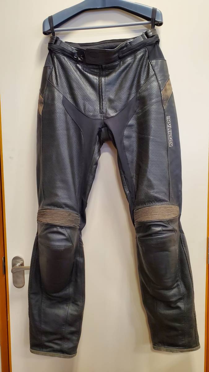 クシタニ レザーパンツ ブーツアウト パンチングメッシュ 中古 LL 一般
