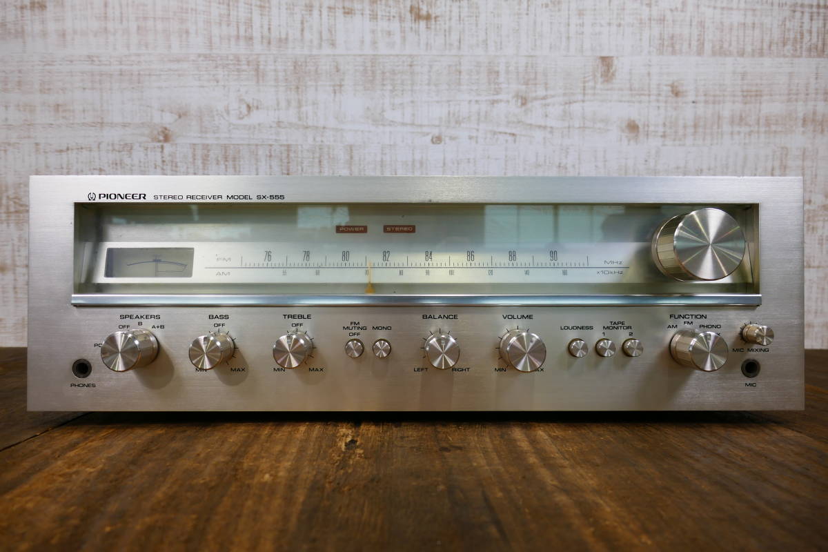 Pioneer パイオニア STEREO RECEIVER ステレオ レシーバー SX-555 音響