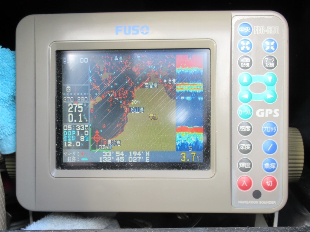 大人気，新品 FUSO FEG-680 6型GPS魚探 瀬戸内仕様 6インチ 魚群探知機 フソー GPSプロッター魚探(モニター5型～)｜売買されたオークション情報、yahooの商品情報をアーカイブ公開 - オークファン 魚群探知機