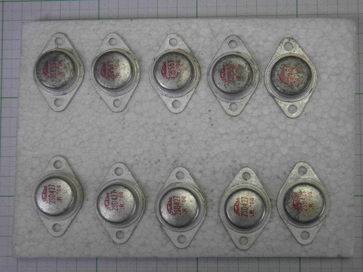 トランジスタ：AF電力増幅用 2SB557／2SD427 各5個 A(トランジスタ)｜売買されたオークション情報、yahooの商品情報を ...