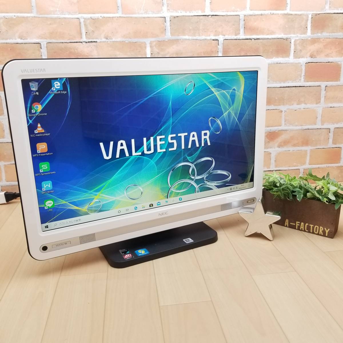 ★超美品・Office2016搭載★VALUESTAR VE570/W/パールホワイト 最新Windows10 高性能Dual-Core 3250e搭載/HDD1TB/メモリ4GB/無線 Wi-Fi