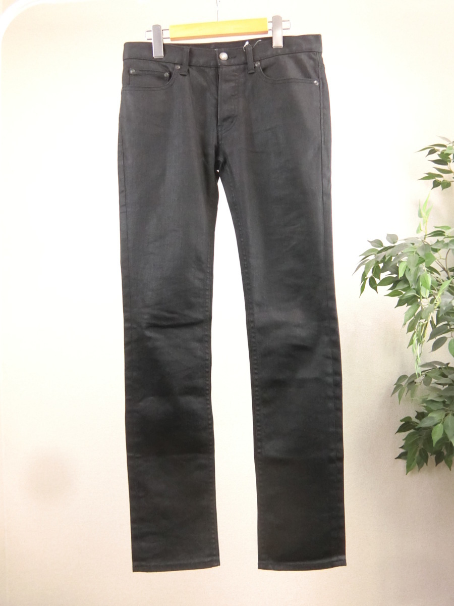 美品 LOUNGE LIZARD ストレッチ コーティング デニム パンツ 日本製 2 