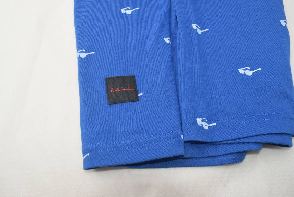 ポールスミス Paul Smith Pop Tシャツ サングラス柄 ブルー Lサイズ コットン100 着丈73 肩幅46 定価6 380円 L サイズ以上 売買されたオークション情報 Yahooの商品情報をアーカイブ公開 オークファン Aucfan Com