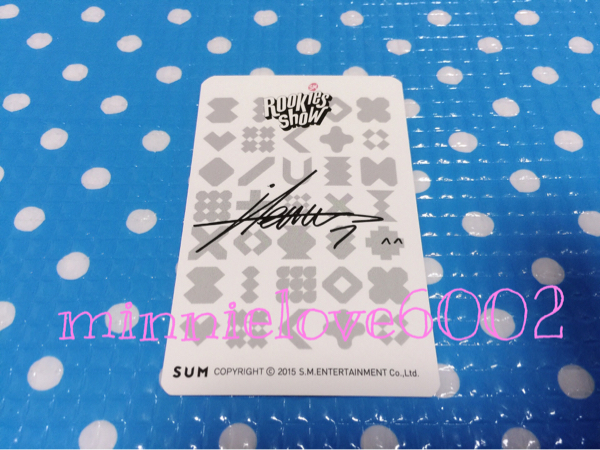 SM ROOKIES COEX SUM 非売品 SHOW☆激レア！！☆ルーキーズ トレカ☆艶