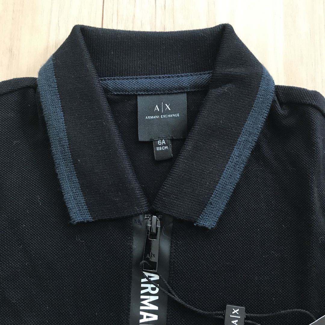 新品 ARMANI EXCHANGE アルマーニエクスチェンジ 男の子 ポロシャツ T 