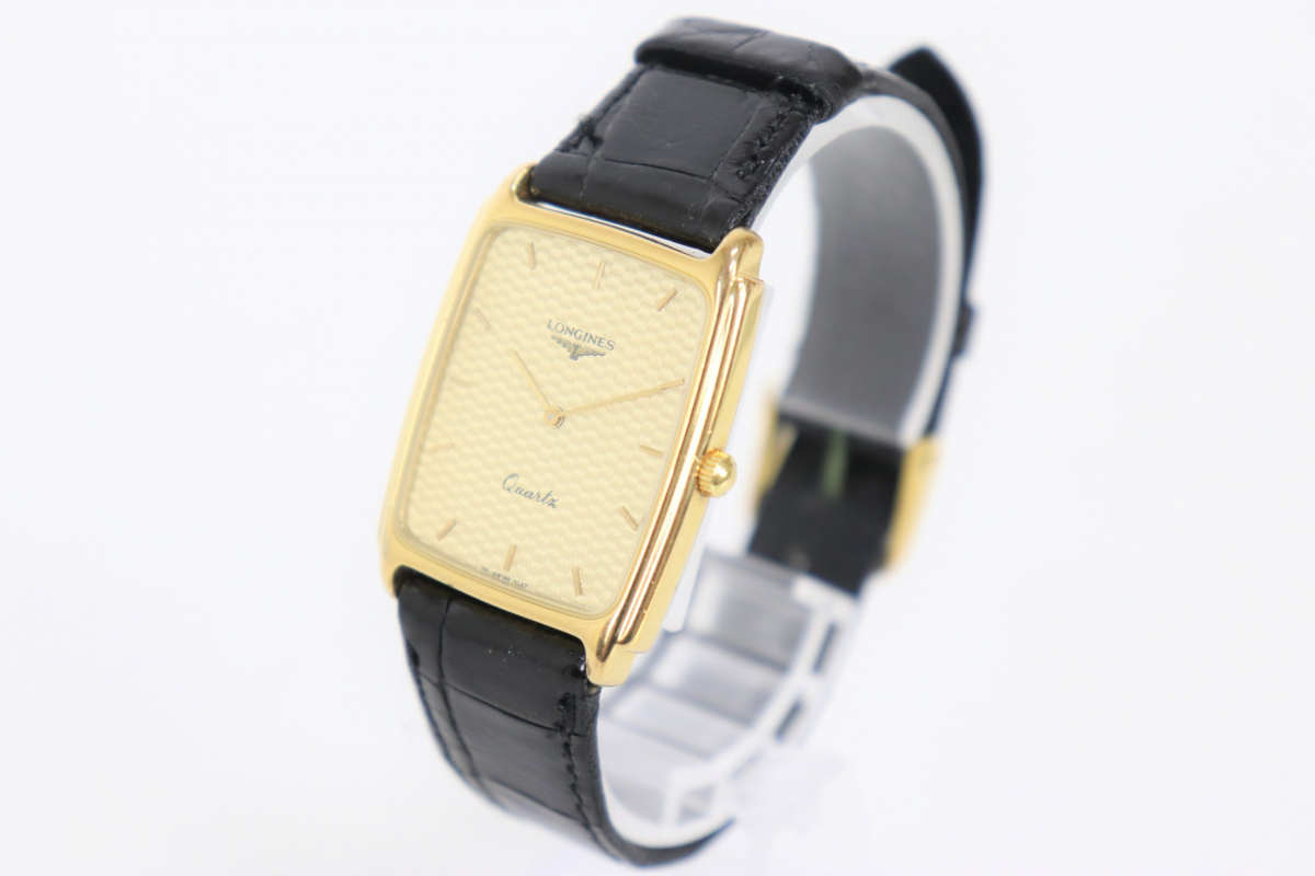 ト葛】 LONGINES ロンジン 腕時計 Quartz クォーツ ゴールドカラー 2針 
