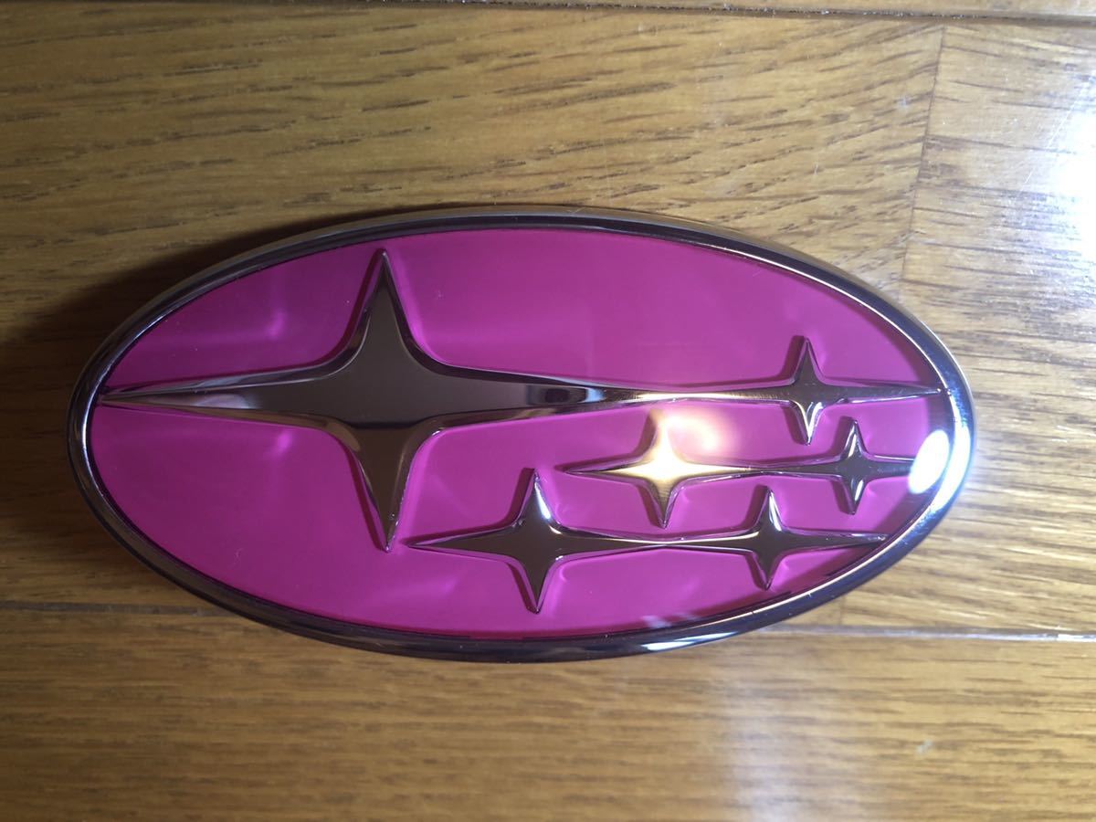 6連星 スバル 六連星 WRC ピンクエンブレム CUSTOM エンブレム SUBARU 
