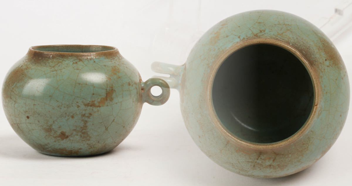 相馬焼 Mn683『N県茶道家所蔵品』江戸時代 相馬駒焼 走り馬 奥州相馬