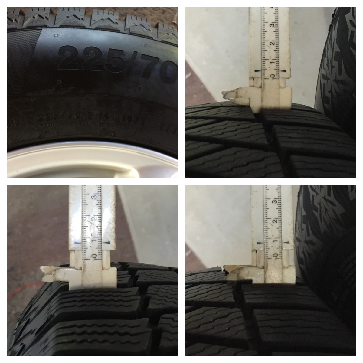 2 CONTINENTAL contivikingcontact6 225/70/R16 9.5分目 BLOWS