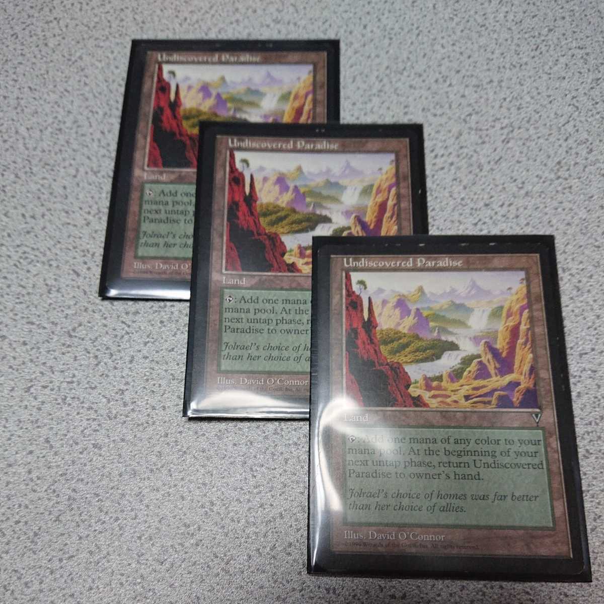 アウトレット価格 通販 MTG VIS 知られざる楽園 英語 三枚セット 即決