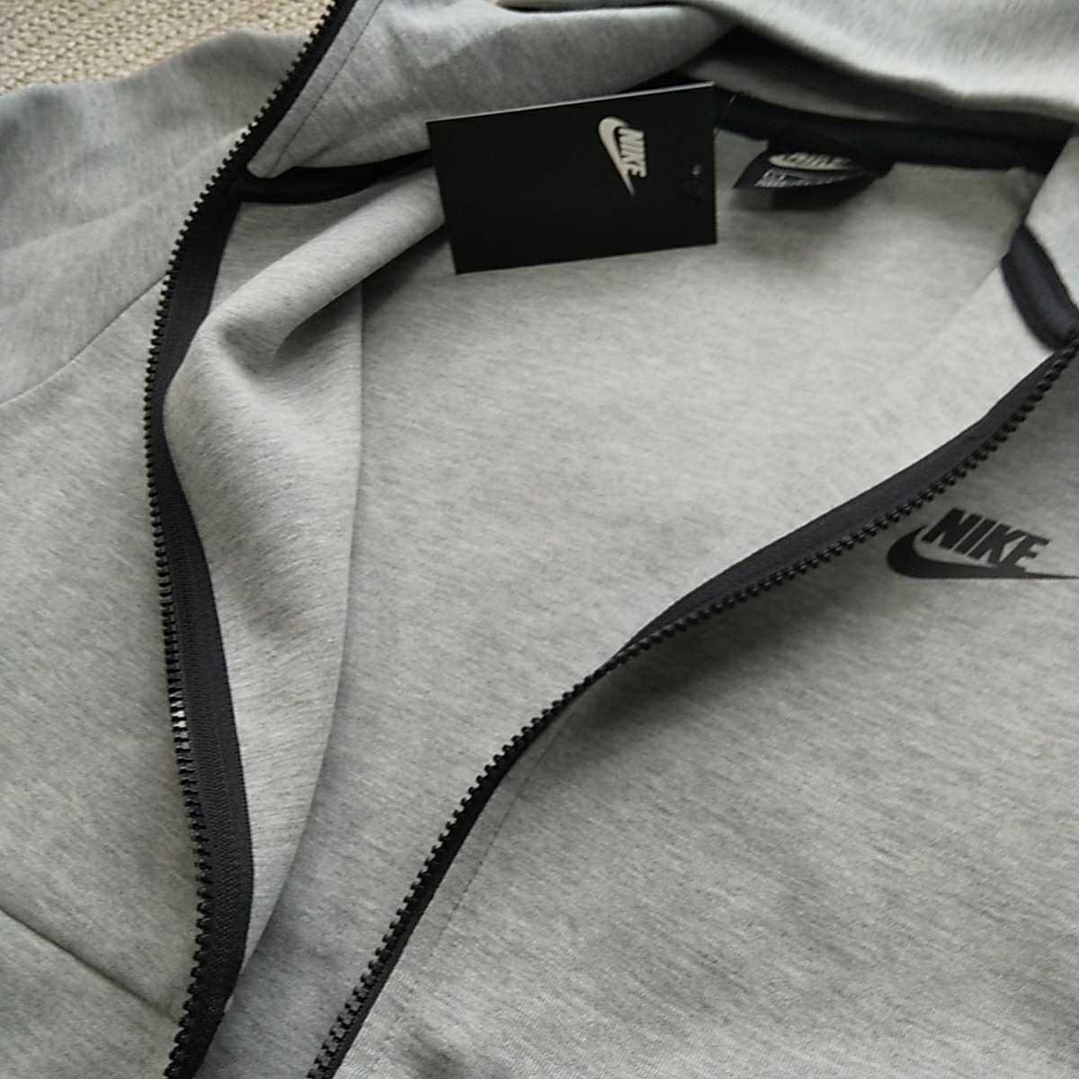 新品 最終1点 定価11000 NIKE テックフリース パーカー グレー M 