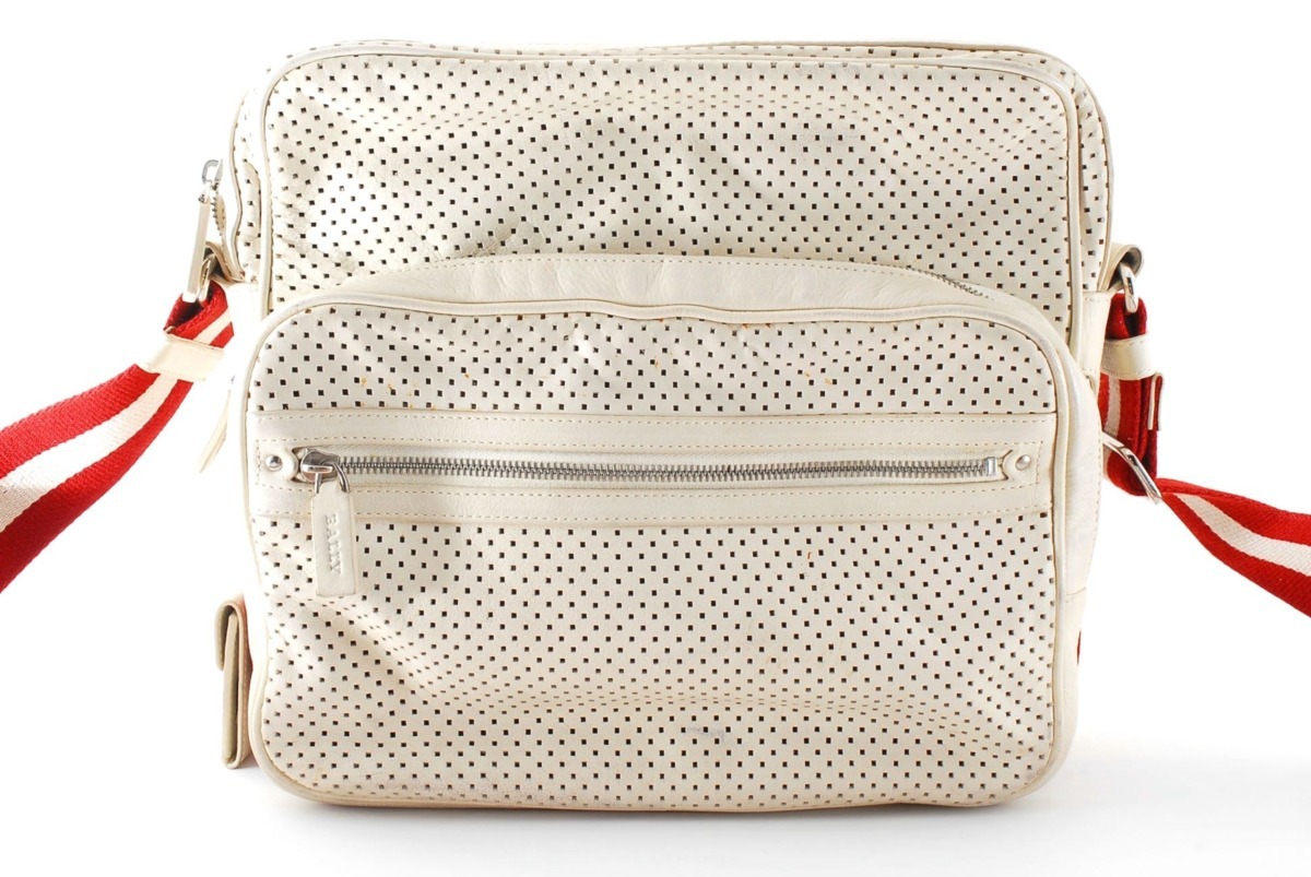 バリー レザー ショルダーバッグ ホワイト BALLY ショルダーバッグ 