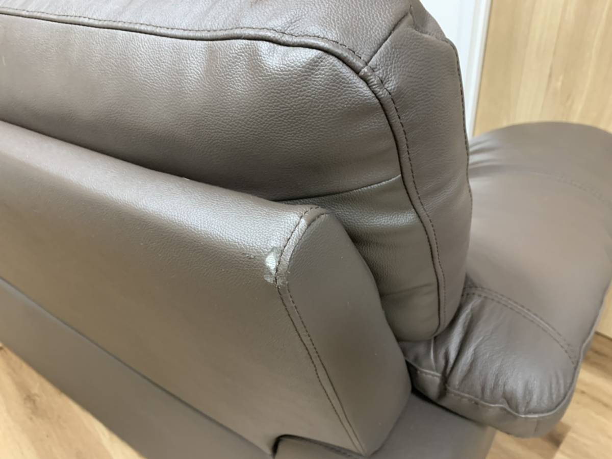 本革ソファ ニトリ 2人用本革ソファ ウォール3KD 革C1DBR 商品コード 
