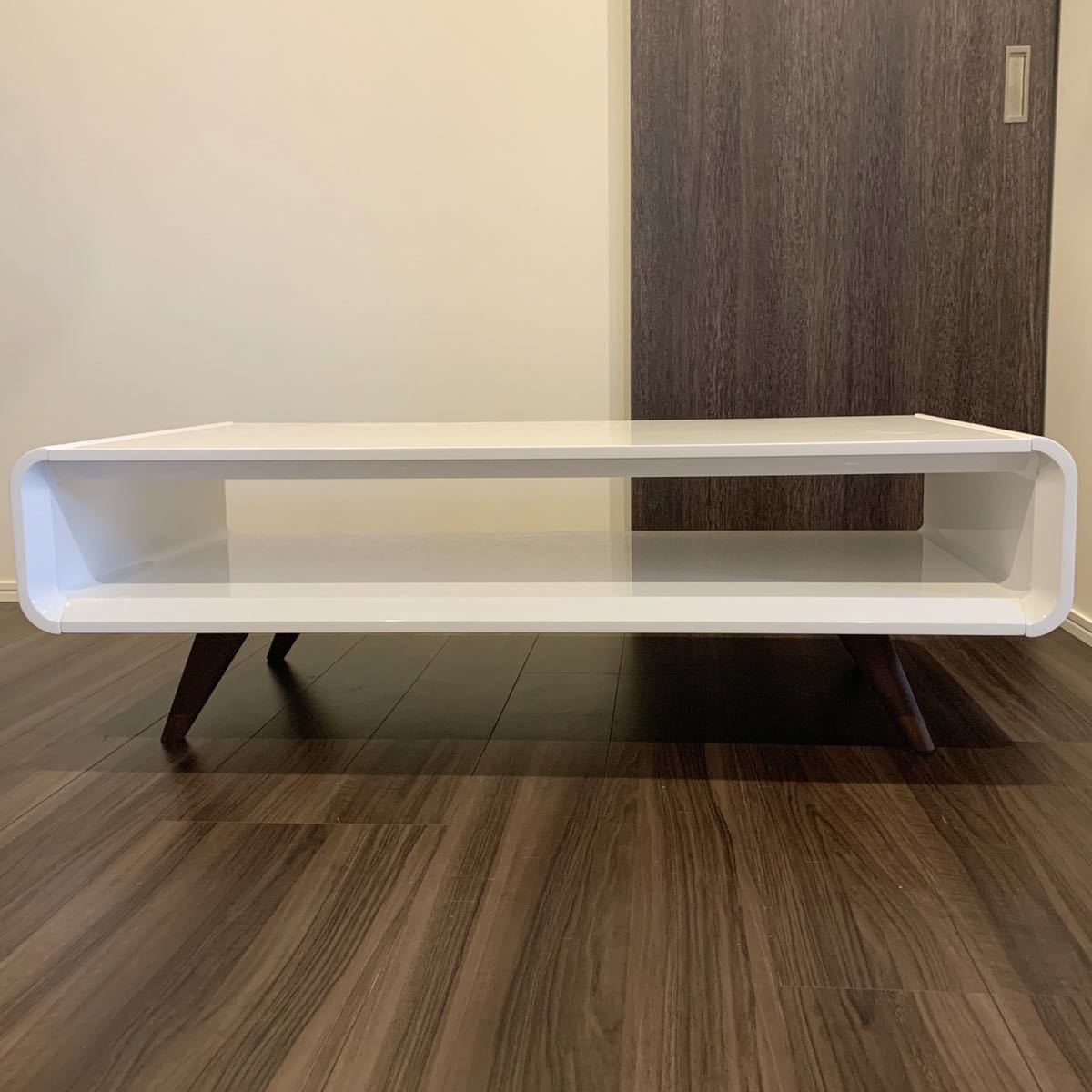 1円☆展示品☆定価11万円☆高級家具☆センターテープ☆モダン☆IDC大塚家具☆インテリア☆リビング ダイニング コーヒーテーブル☆