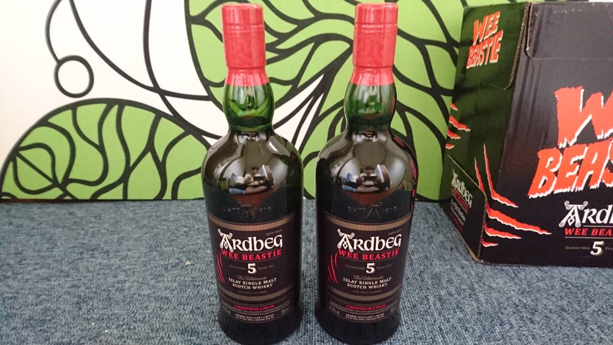 【お買い得，定番】 アードベッグ ウィー ビースティー 5年 Ardbeg Wee Beastie 5 years old 2本 シングルモルト アイラ スコッチ(スコッチ)｜売買されたオークション情報、yahooの商品情報をアーカイブ公開 - オークファ スコッチ