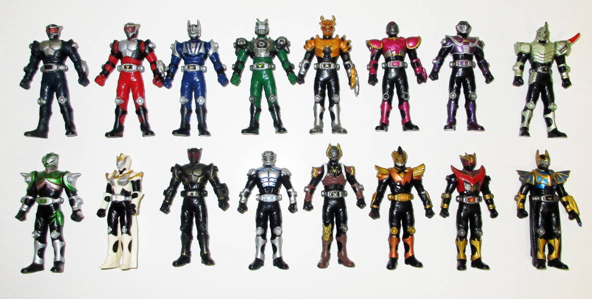 大量格安 仮面ライダーミニソフビ 龍騎 １３人ライダー勢ぞろい ５５５ ブレイド アギト他 まとめて 仮面ライダー 売買されたオークション情報 Yahooの商品情報をアーカイブ公開 オークファン Aucfan Com