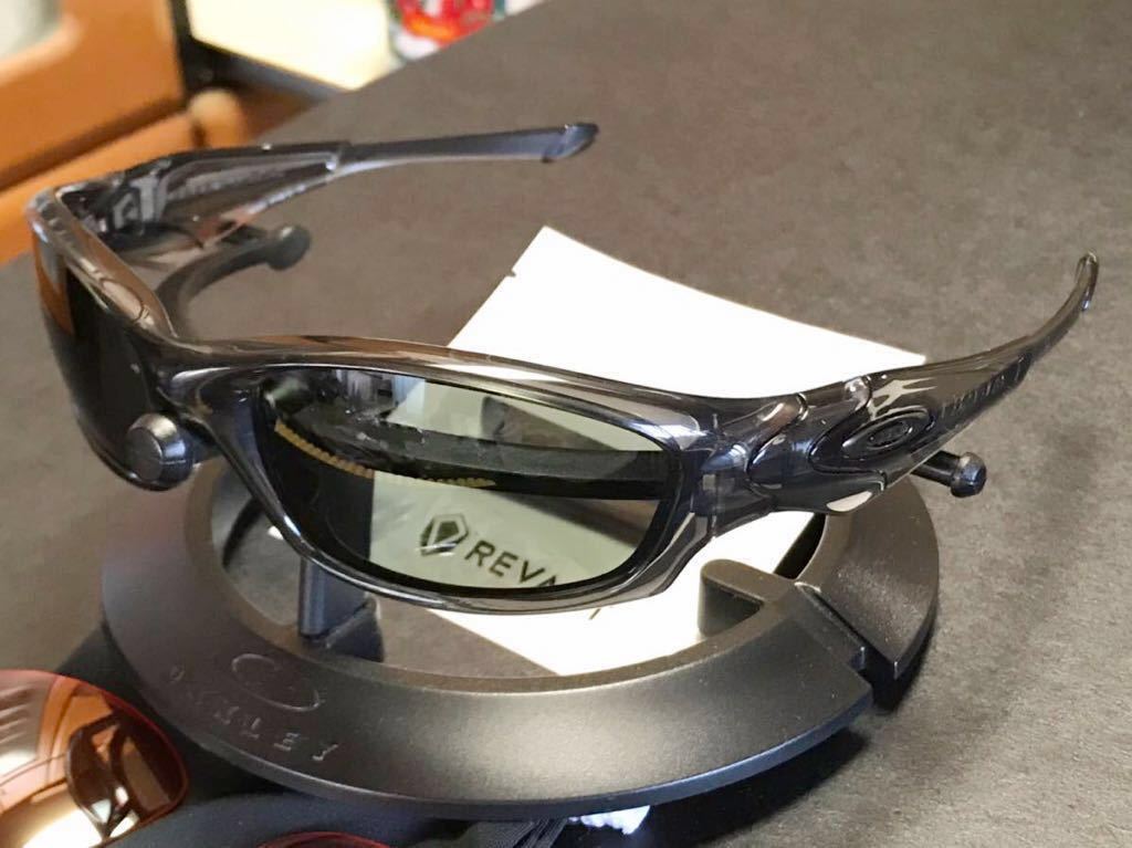 Oakley Straight JACKET Silver&frasl;ice Silver&frasl;Fire ストレートジャケット 美品/偏光【OAKLEY 】STRAIGHT JACKET 04-327J 国内正規品
