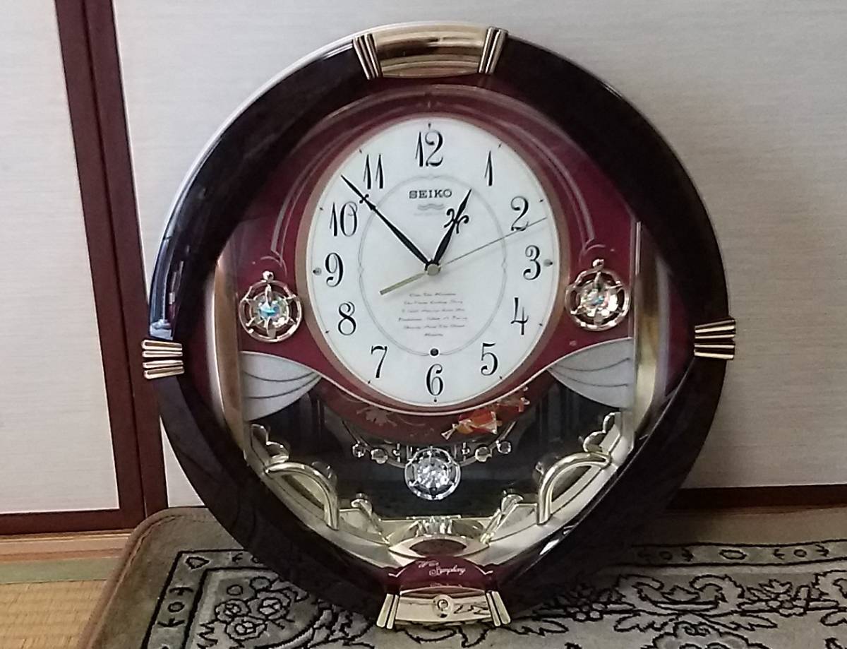 SEIKO メロディ壁掛け時計30曲　からくり時計　動作確認済み　電波時計 SEIKO メロディ壁掛け時計30曲 からくり時計 動作確認済み 電波時計