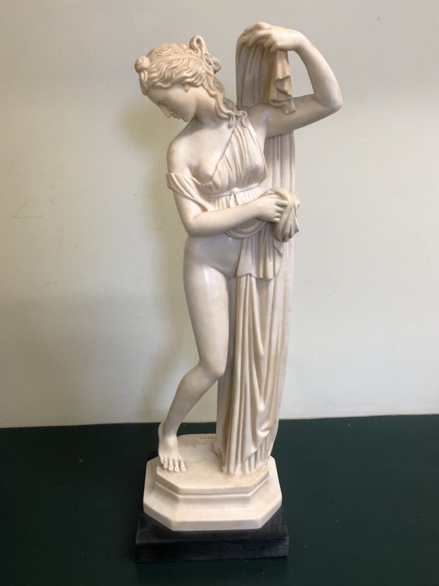 イタリア制婦人像 A.SANTINI サンティー二 SCULPTOR CLASSIC FIGURE 婦人像 裸婦像 彫刻