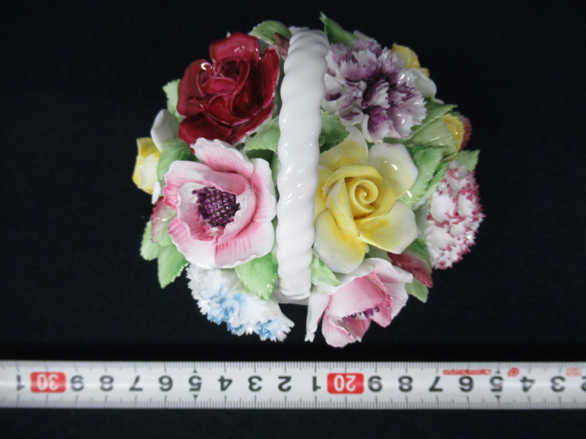 K5431 ロイヤルドルトン/ROYAL DOULTON「花のバスケット 陶花/フラワー