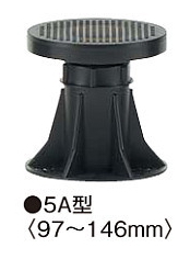 フクビ化学工業　屋外用プラ木レン　マルチポスト　5Ａ型　100入り　ウッドデッキ　調整幅　97～146mｍ　DIY_1