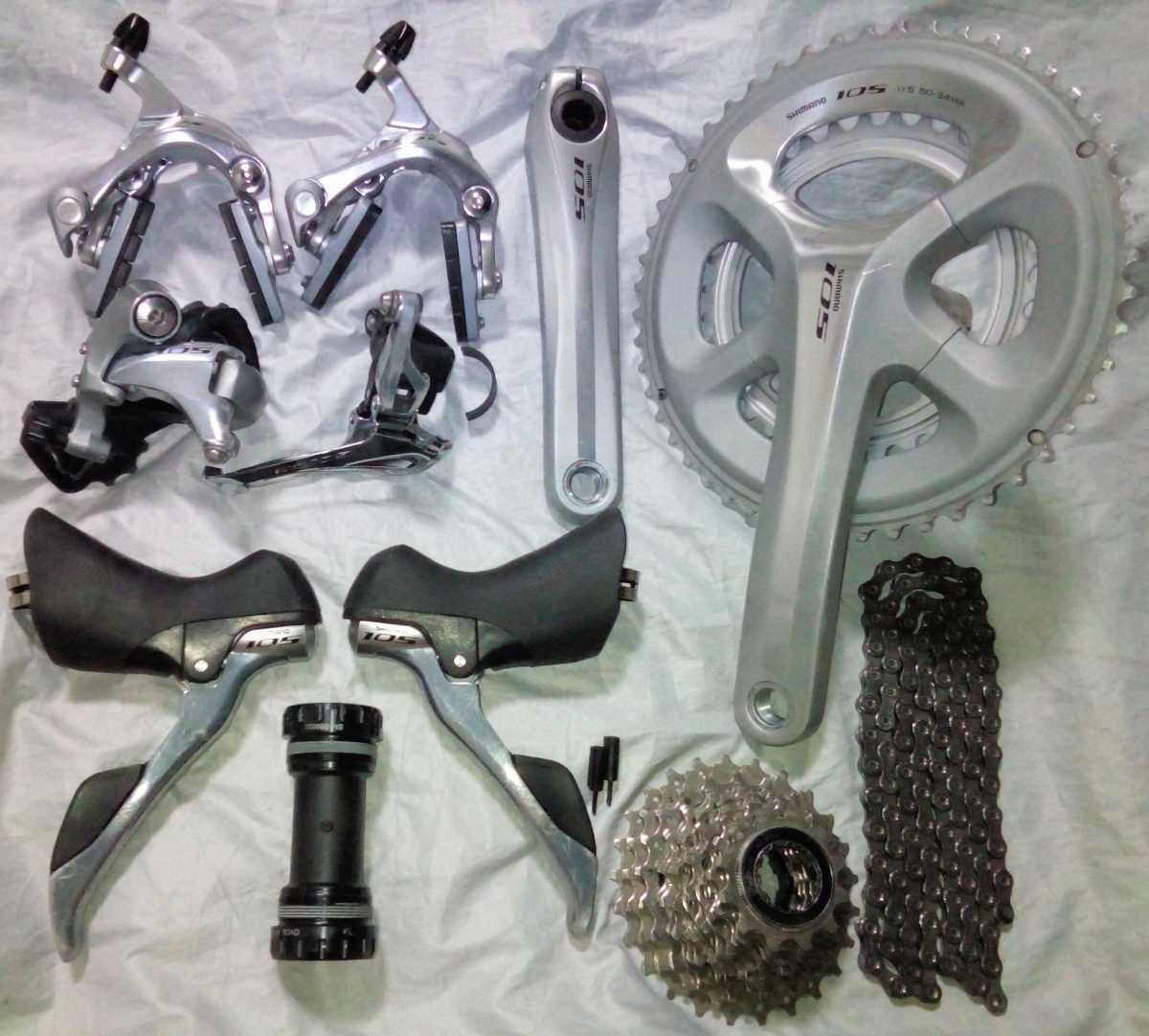 SALE，人気 105 5800系 8点 ST-5800 FC-5800 RD-5800 BR-5800 CS-5800 他 シルバー クロモリ ミニベロ Bianchi(パーツセット)｜売買されたオークション情報、yahooの商品情報をアーカイブ公開 - オークファン パーツセット