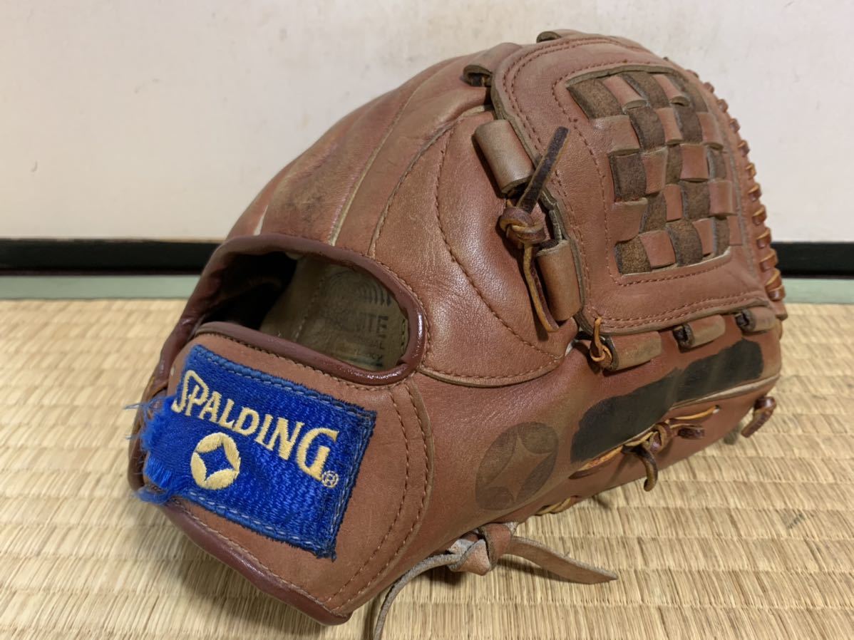 新作入荷，新作登場 良型即戦力 SPALDING軟式グラブオールラウンド用 天然皮革製 大人用 旧ラベル バスケットウェブ マジック跡あり(オールラウンド)｜売買されたオークション情報、yahooの商品情報をアーカイブ 大人用