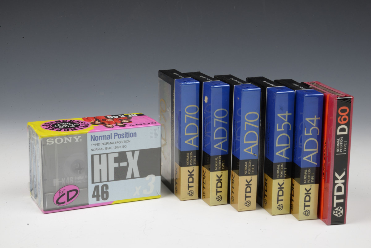 未使用 未開封 カセットテープ 9本まとめて SONY TDK 46 54 60 70 当時物【TO】