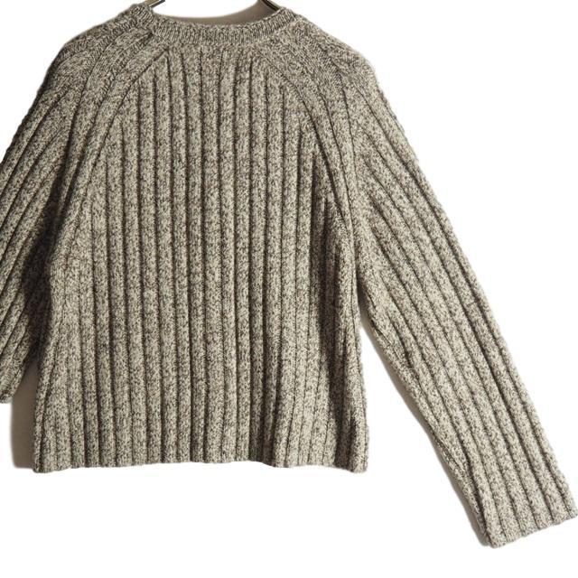 H3916A16　▼BACCA バッカ▼　19AW ウールミックス Vネック ニットカーディガン ベージュ S / ウールニット トゥモローランド 秋冬