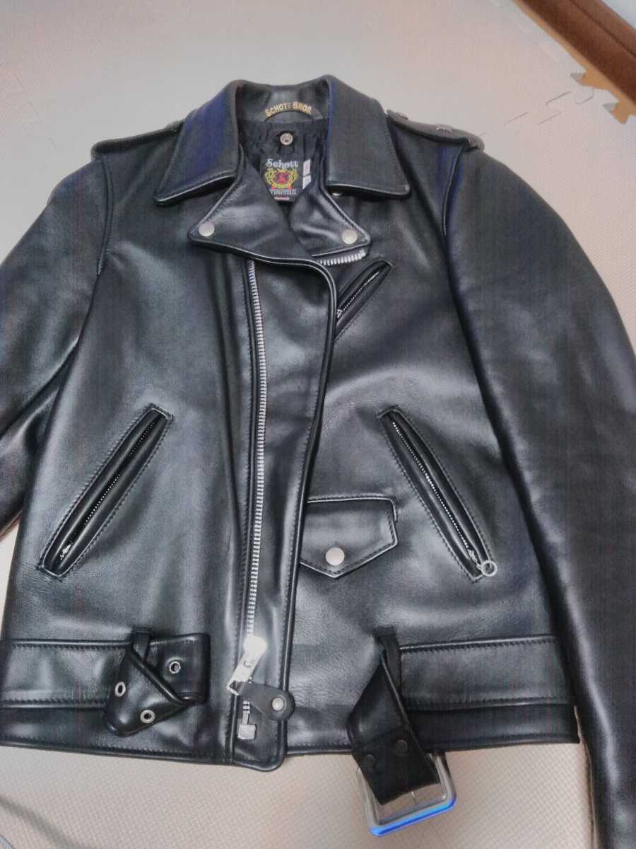最終値下げSchott レザーライダースジャケット 36 500458656.1.jpg