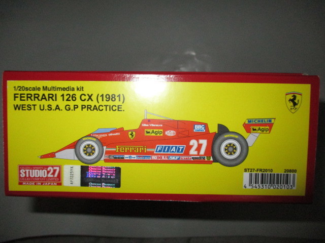 DM26-PR1 まとめ売り 爆買い，お得 即決 スタジオ27 1/20 フェラーリ 126CX ターボ 1981年西
