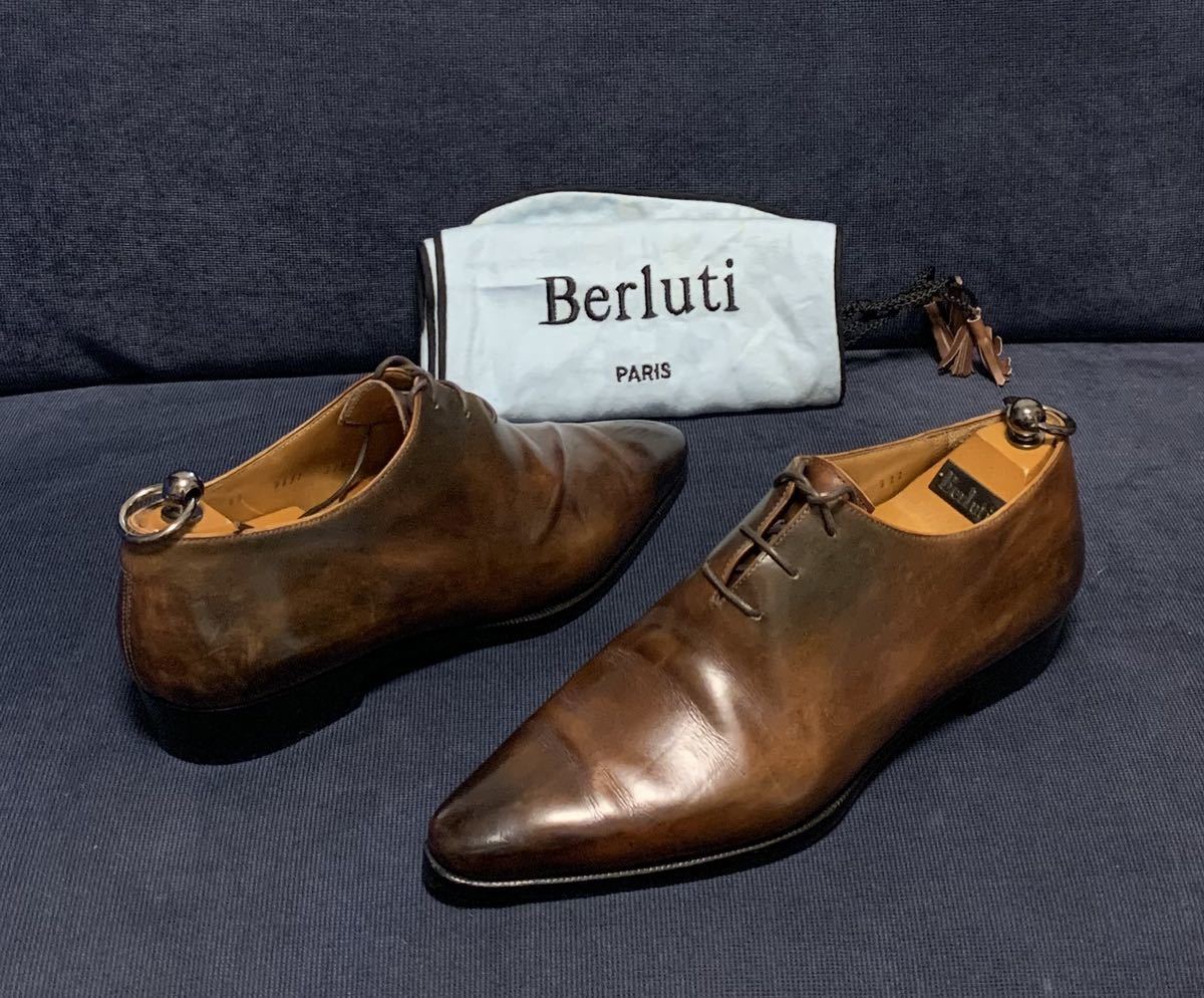 入手困難！ベルルッティ0651、Berluti、純正ツリー付、6.5（24.5