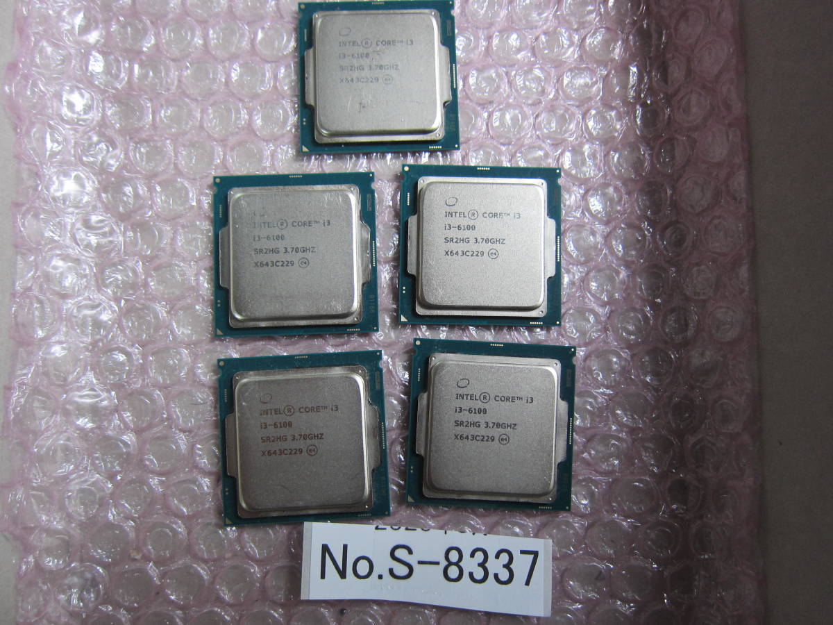 S-8337☆ CPU /INTEL /(Core i3-6100)/ ソケットLGA1151/5個セット