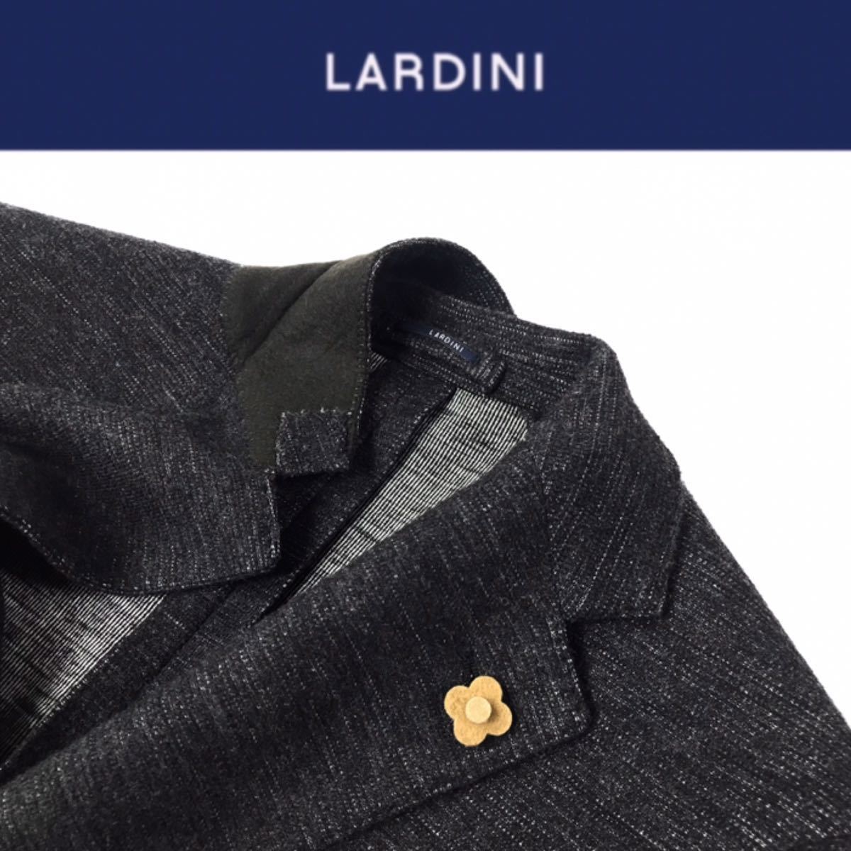 未使用 LARDINI ラルディーニ ウールスーツ 46 ダークグレー（新タグ 