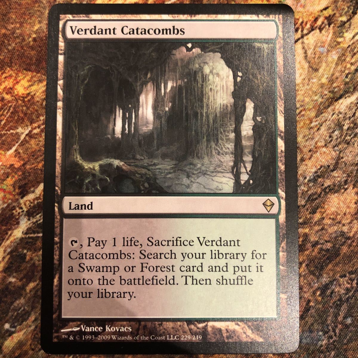 MTGZEN英版ノーマル新緑の地下墓地⁄Verdant 新緑の地下墓地 ZEN 4枚 美 
