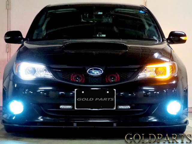 GRB GVB GRF 継ぐ GVF インプレッサ STI コの字 社外ヘッドライト