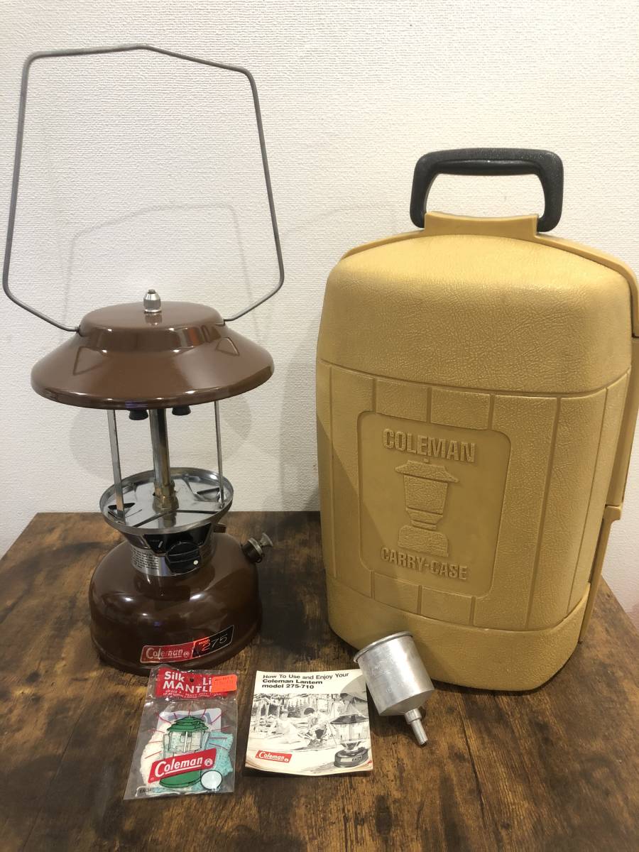 【セール，HOT】 ジャンク 1978年3月製造コールマン275クラムシェルケース付き/coleman/ガソリンランタン/ビンテージ/200/キャンプ(ホワイトガソリンランタン)｜売買されたオークション情報、yahooの商品情報をア ホワイトガソリンランタン