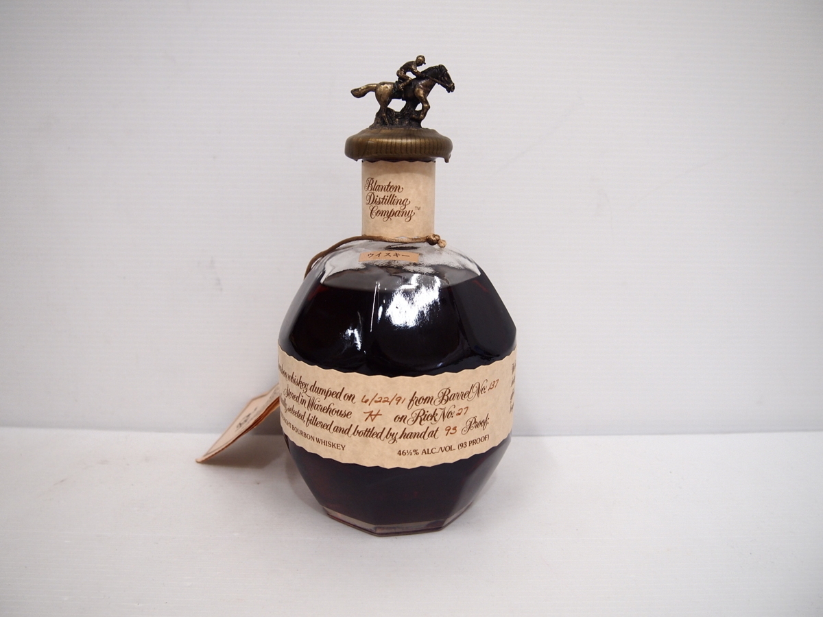 定番人気，安い Blanton Distilling Co. ブラントン シングルバレル バーボン 1991 46.5％ 750ml 古酒 未開栓 L5408HB1(バーボン)｜売買されたオークション情報、yahooの商品情報をアーカイブ公開 - オークファン バーボン
