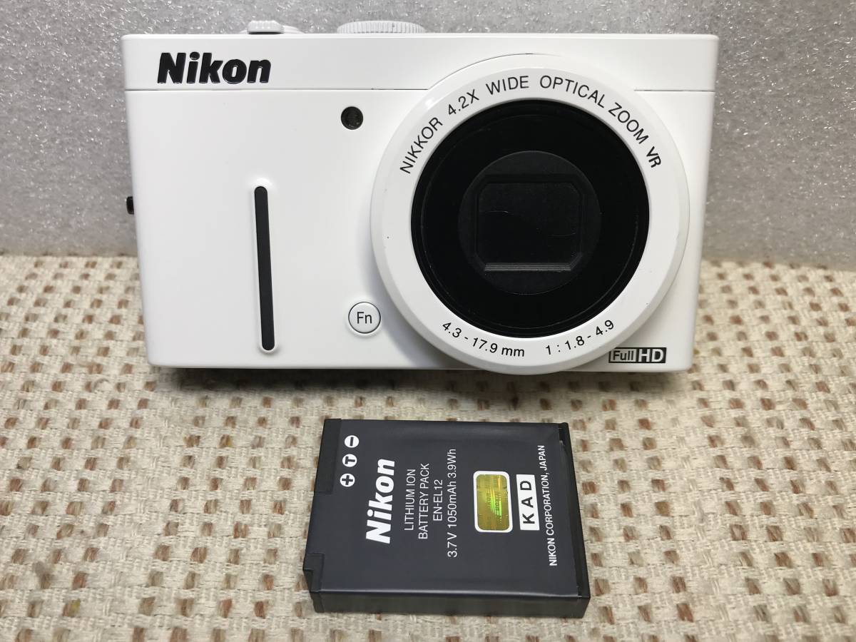 【全国無料，2025】 1円完全 COOLPIX P310 白 バッテリー付 1605万画素 明るいf/1.8レンズ 写真も動画も美しく描写する高性能モデル(ニコン)｜売買されたオークション情報、yahooの商品情報をアーカイブ公開 - オーク ニコン